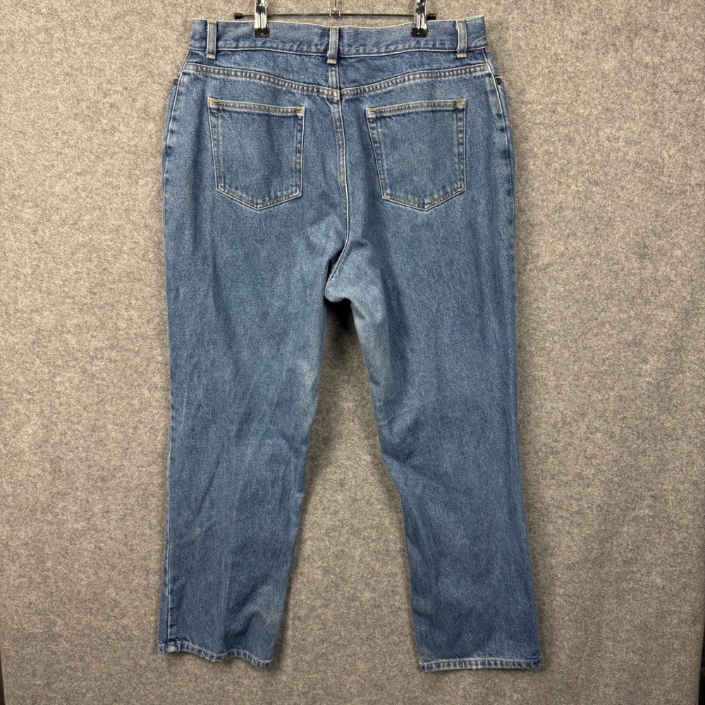 LLBean Classic Fit Curvy Jeans Medium Wash Denim Women Size 16 Reg - Picture 4 of 8